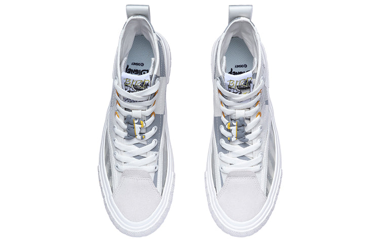 (WMNS) Li-Ning Classic Canvas Hi x Disney 'White Grey' AGCR180-3