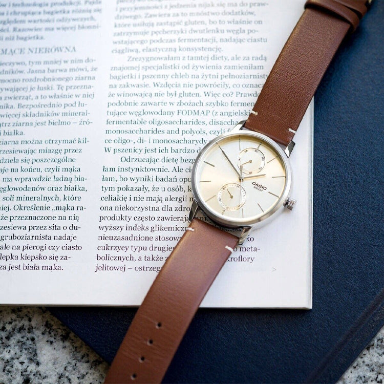 CASIO Analog 'Brown' MTP-B310L-9A