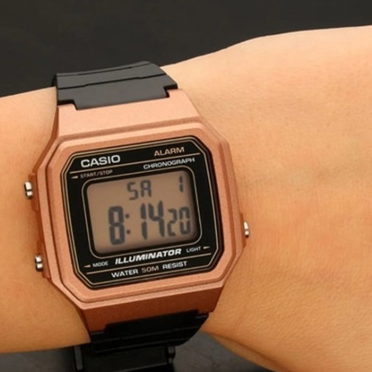 CASIO Sports Waterproof Black Digital W-217HM-5AV