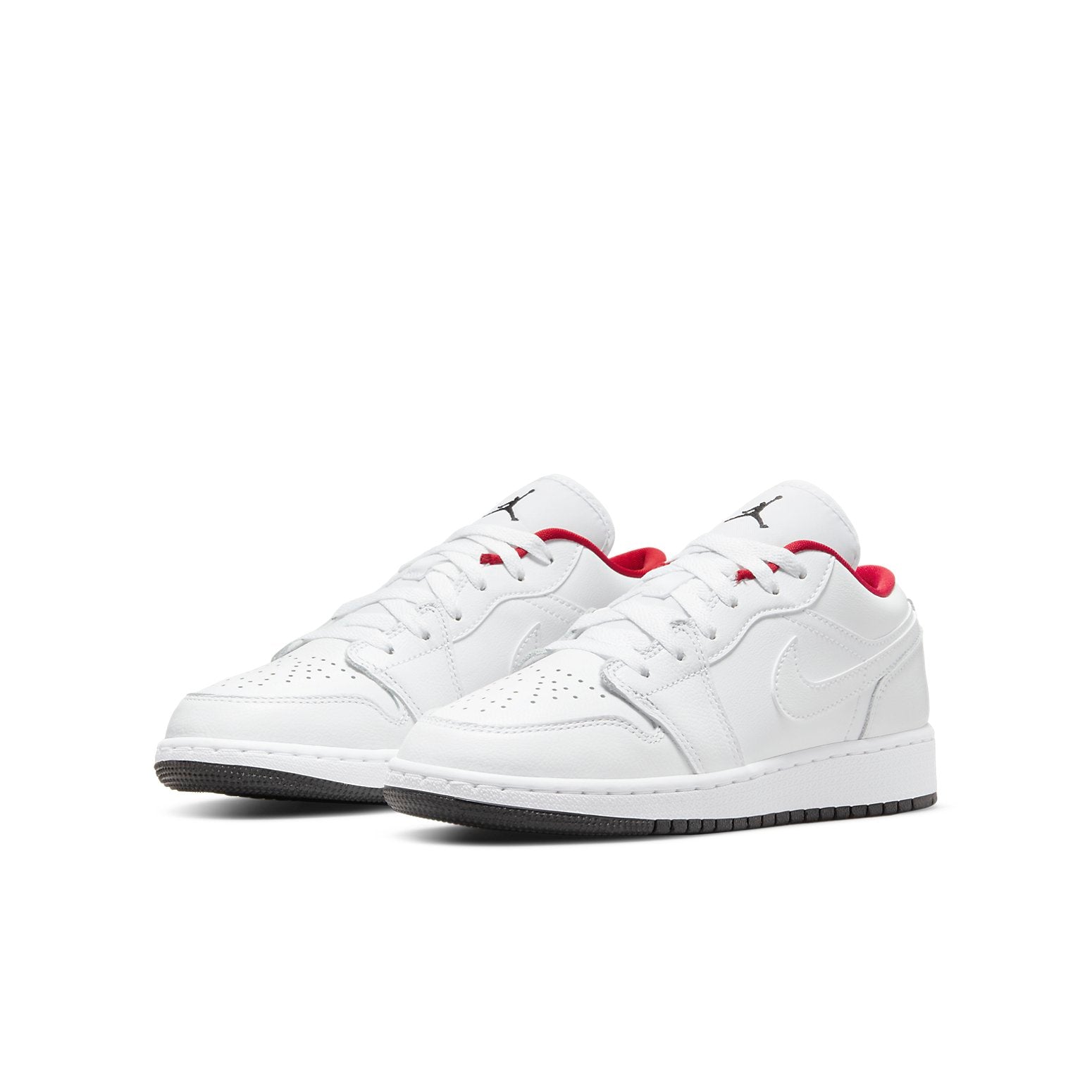 (GS) Air Jordan 1 Low 'White Gym Red Black' 553560-164