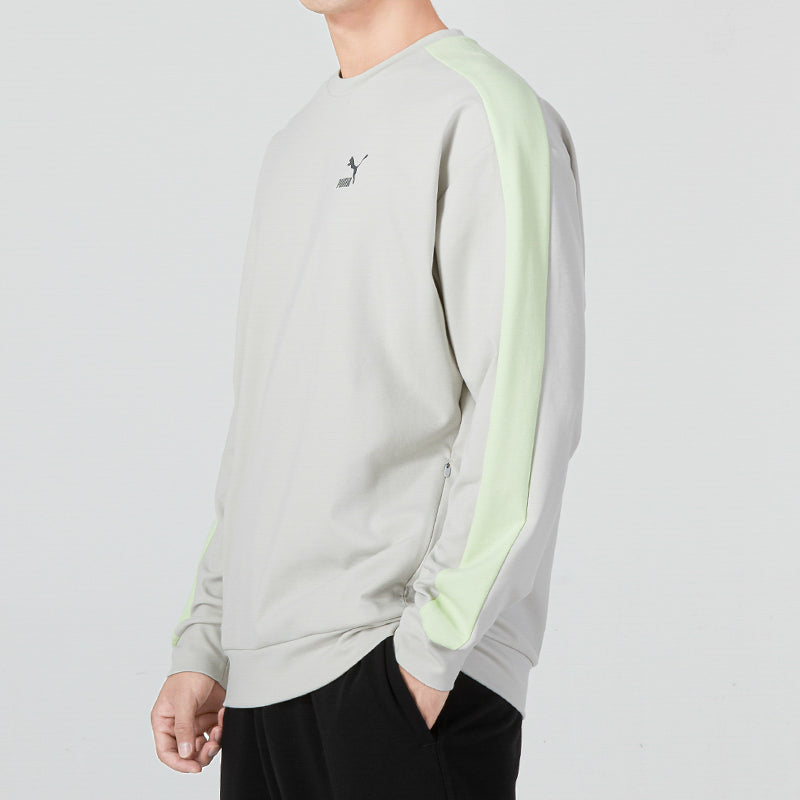 PUMA Suit Crewneck Logo Sweatshirt 'Grey' 538830-09