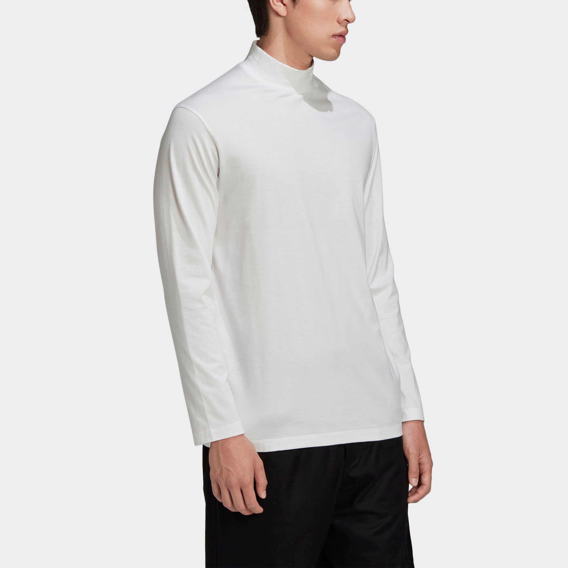 Men's Y-3 Solid Color Casual Long Sleeves White GK4496