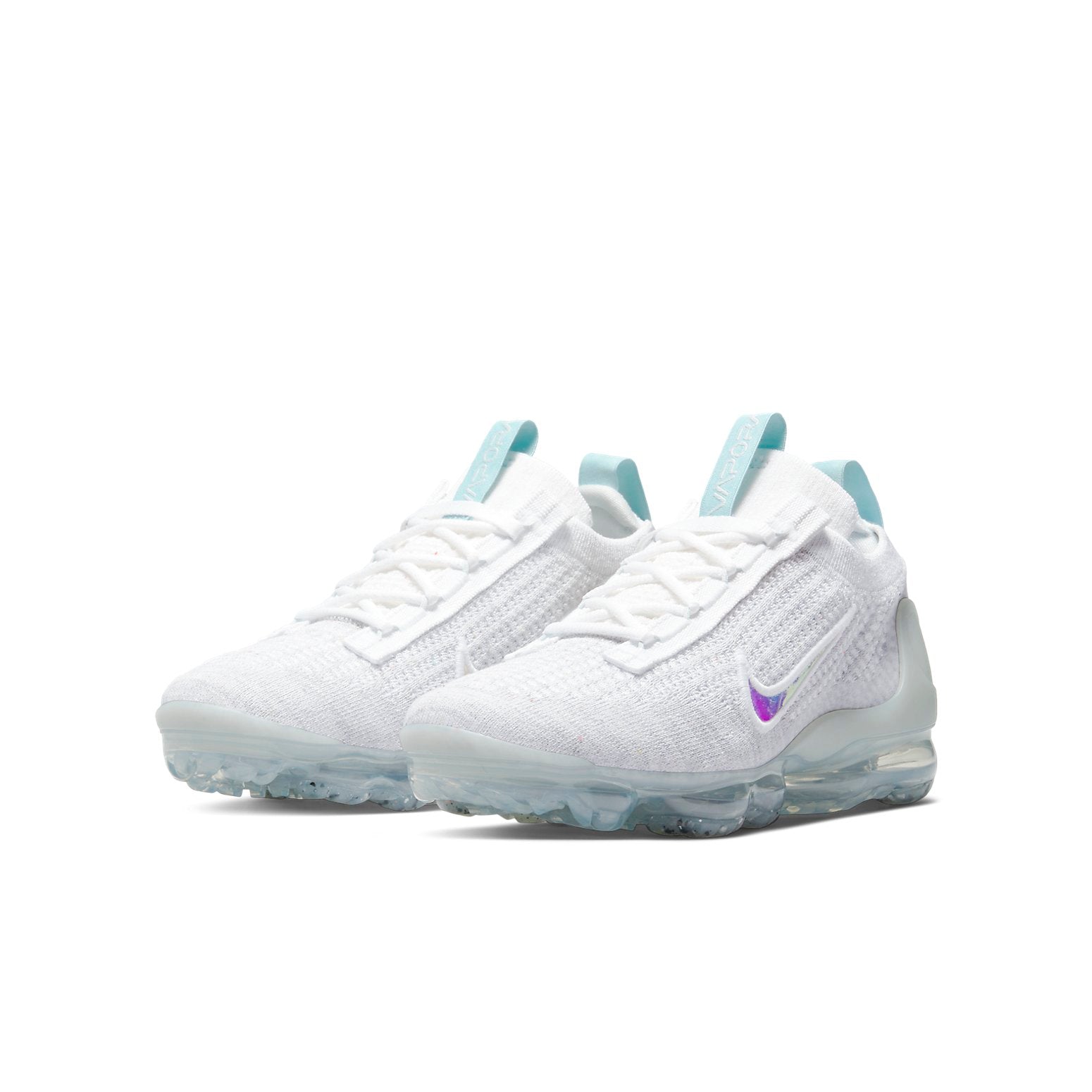 (GS) Nike Air VaporMax 2021 Flyknit 'Mismatched Swoosh - White Aura' DB1550-102