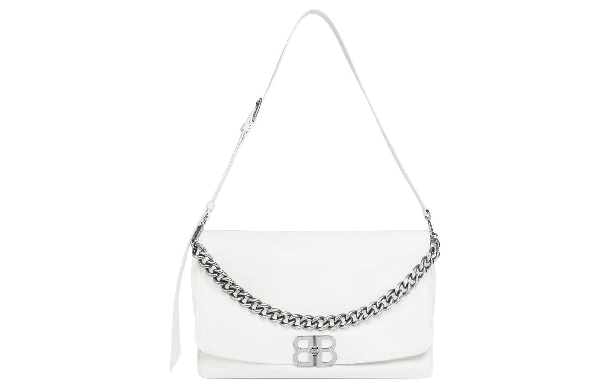 (WMNS) Balenciaga Bb Soft Large Flap Bag 'Optic White' 7484882AAIY9001