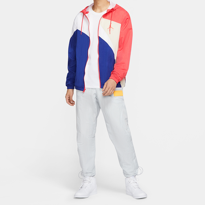 Air Jordan Jumpman Wave Logo Jacket Multicolor Splicing CK6867-631