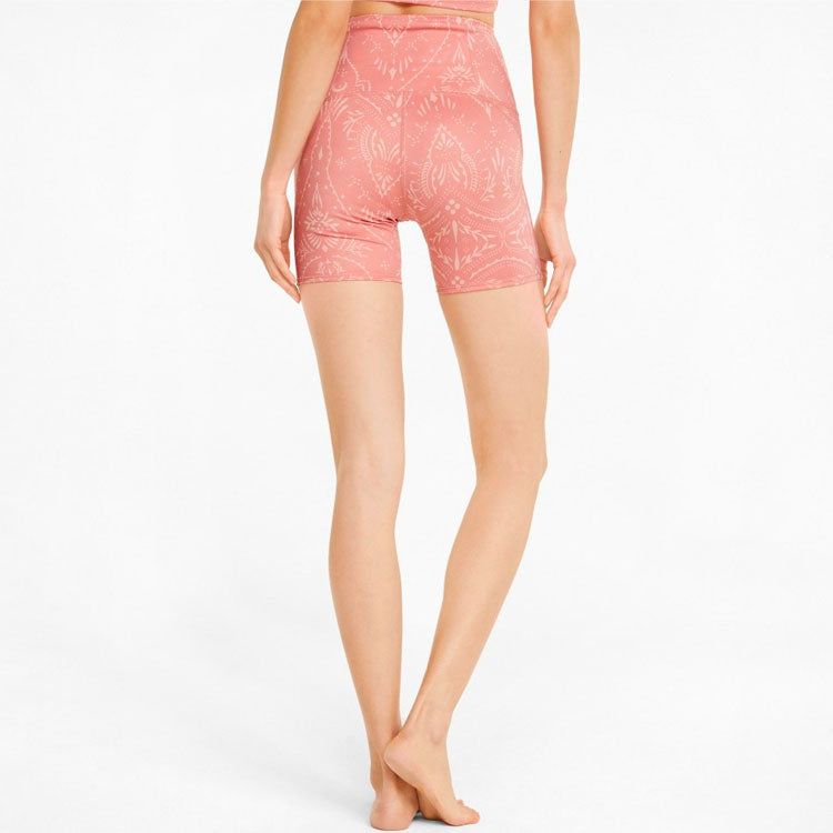 (WMNS) PUMA Studio Printed 5 Inch Training Legging Short 'Rosette' 521591-24