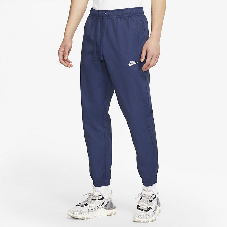 Nike Nsw Spe Wvn Athleisure Casual Sports Woven Bundle Feet Long Pants Navy Blue DD5311-410