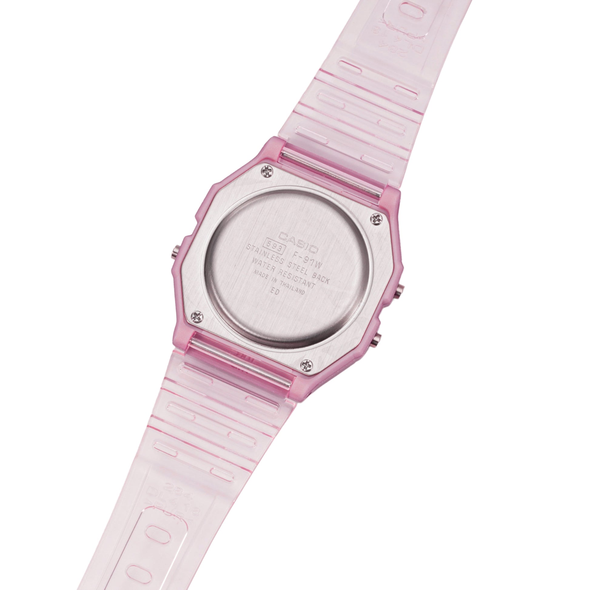 CASIO Waterproof Sports Pink Digital F-91WS-4