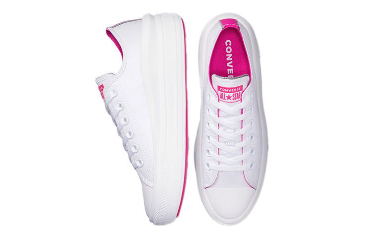 (WMNS) Converse Chuck Taylor All Star Move Low 'White Purple' 572071C