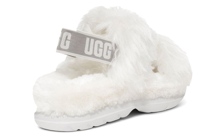 (WMNS) UGG Fluff Sugar Sandal 1119999-WHT