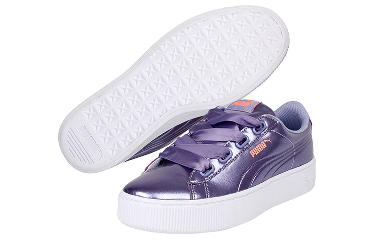 (WMNS) PUMA Vikky Stacked Ribbon P Shoes Purple/White 369728-02