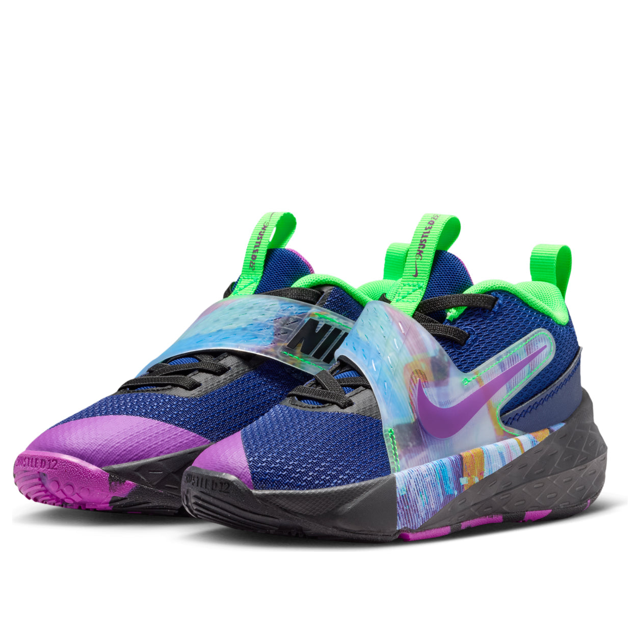 (PS) Nike Team Hustle D 12 'Blue Void Vivid Purple Green Strike' HV2290-400