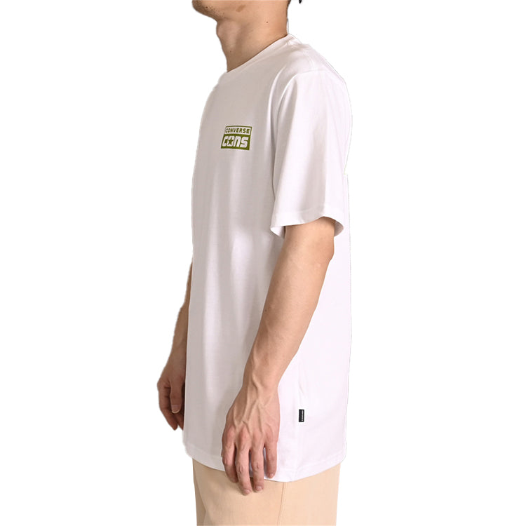Converse CONS Graphic T-Shirt Asia Sizing 'White Green' 10021134-A10