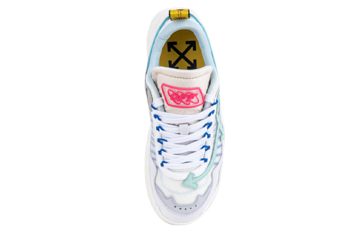 Off-White LightWearableLeisure Running Shoes White/Blue OWIA39R20800053JS