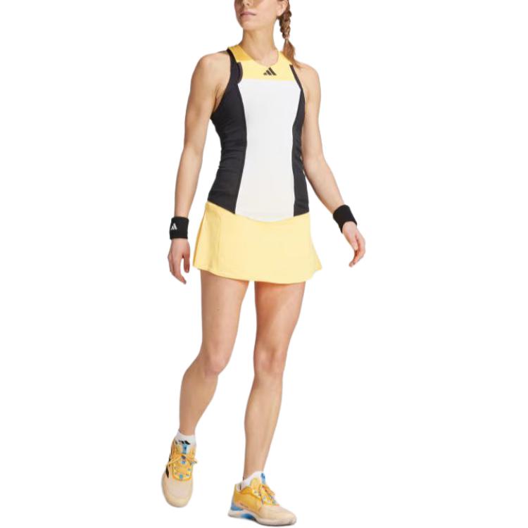 (WMNS) adidas Tennis Match Skirt Asia Sizing 'Yellow' IS7248