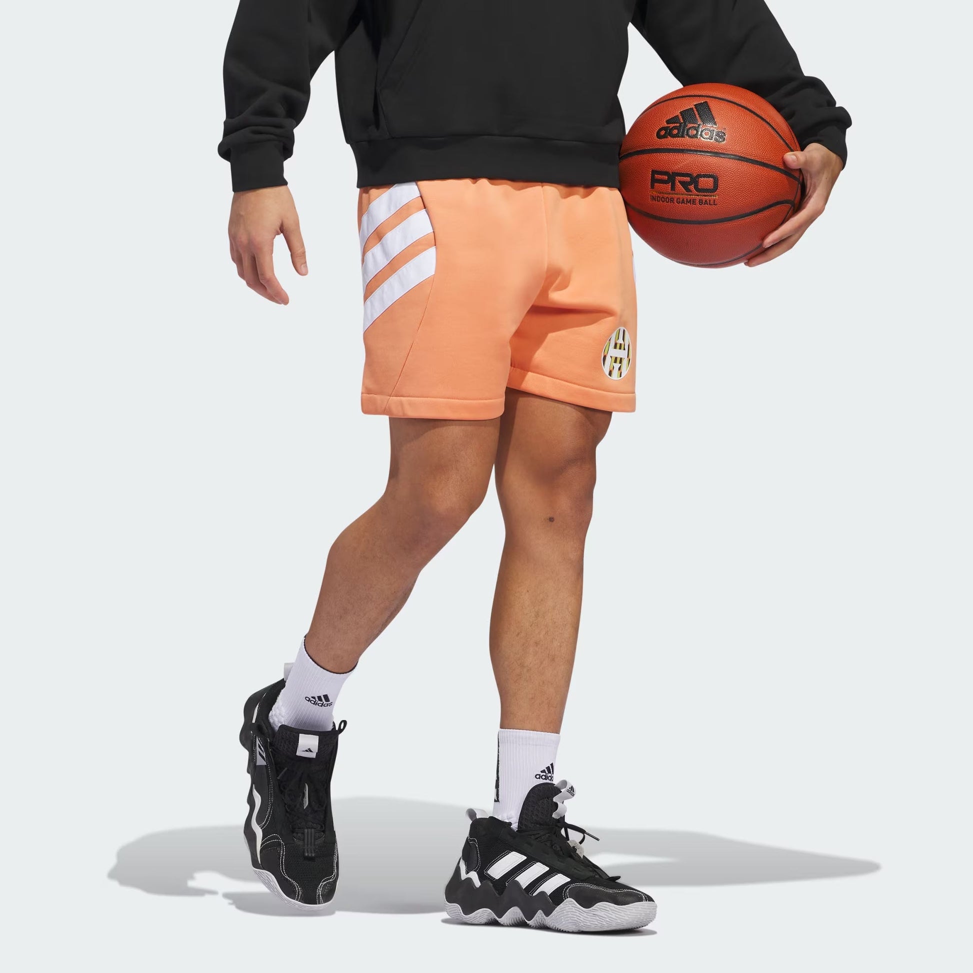 adidas Harden Graphic Shorts Asia Sizing 'Orange' IU2801