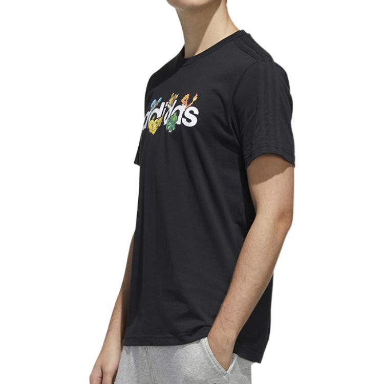 adidas Pokemon Pixeled Tee 'Black White' FM6027