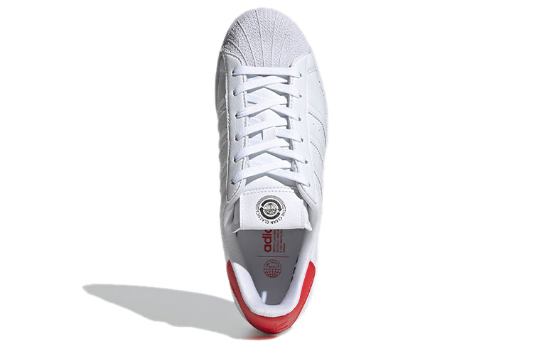 (WMNS) adidas originals Superstar 'White Red' H67922