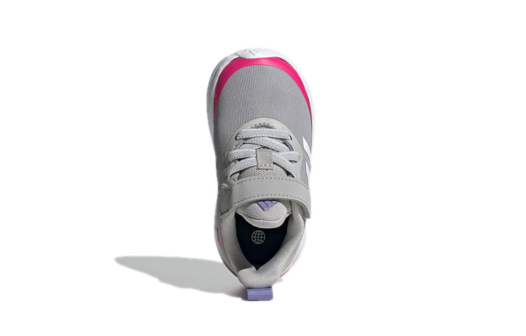 (TD) adidas Fortarun Elastic Lace Top Strap 'Gray Rose Red' H04131