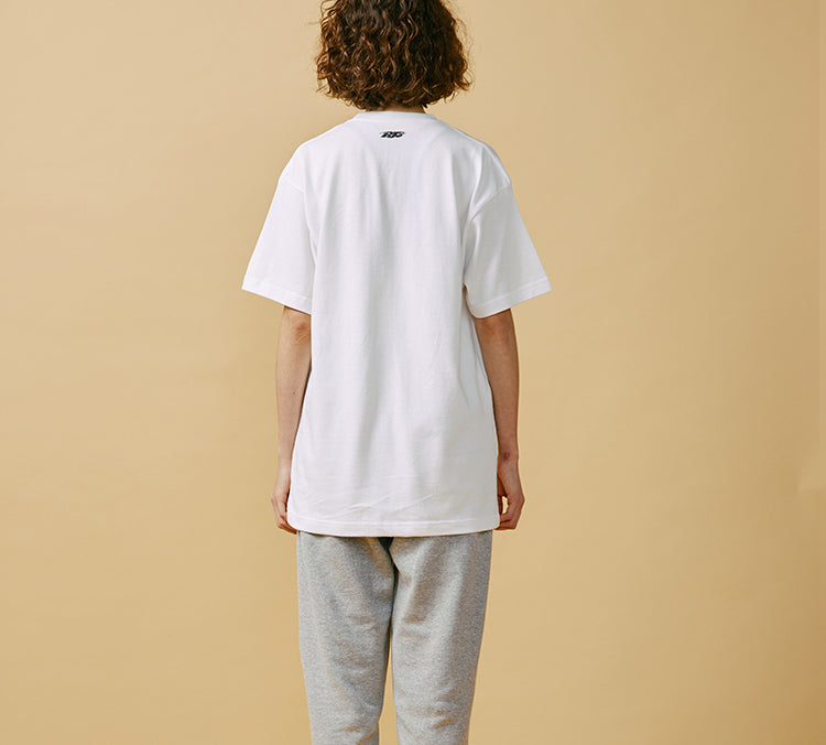 PJs Vigor Pattern Printing Short Sleeve Unisex White 20SSTS1025-P