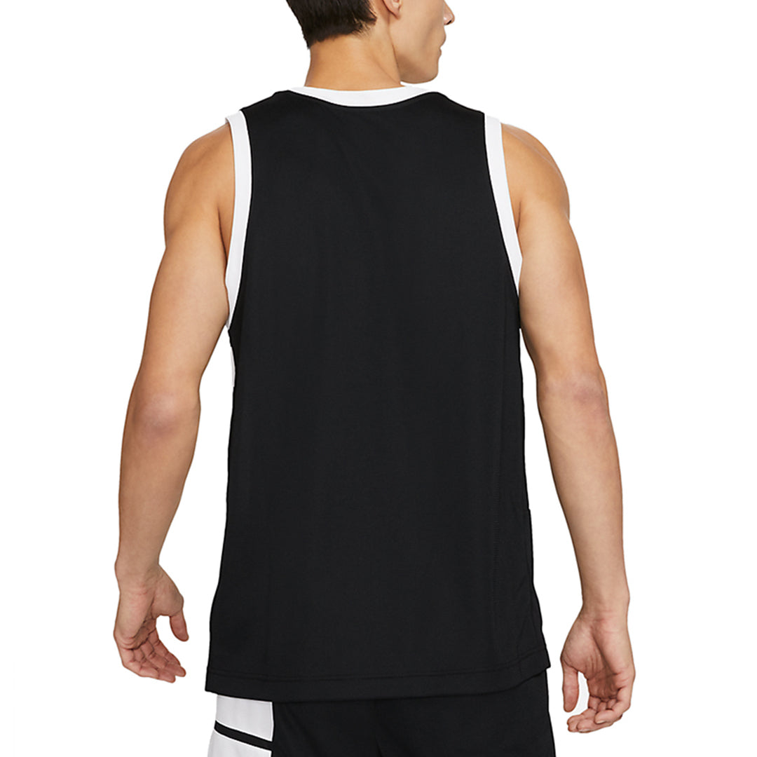 Men's Nike Large Logo Printing Sports Basketball Jersey/Vest Black DA1042-010
