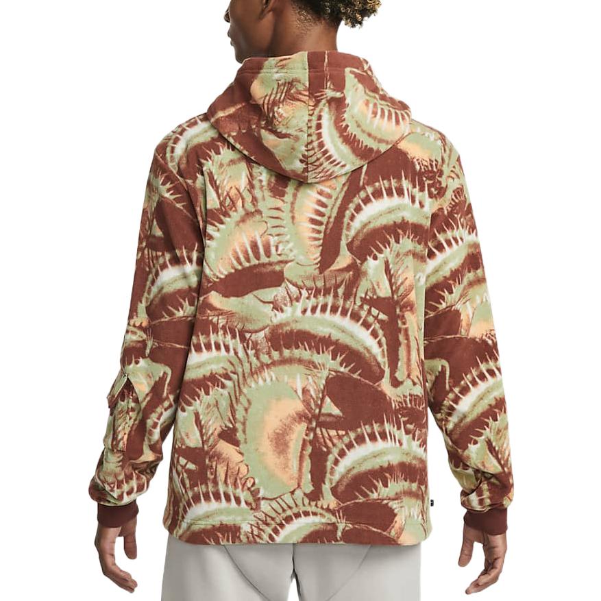 Nike printed hooded zipped jacket 'Brown' DQ6116-217