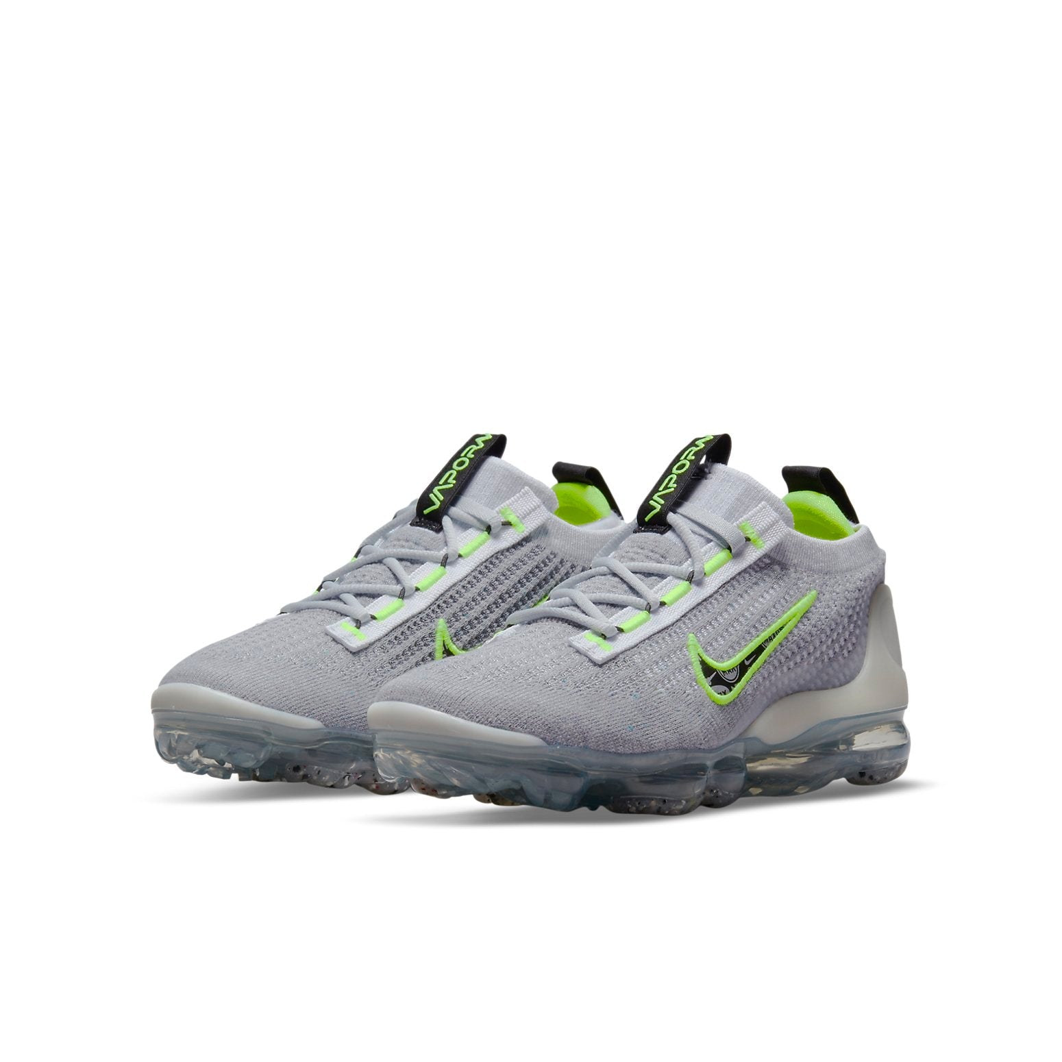 (GS) Nike Air VaporMax 2021 Flyknit 'Wolf Grey Volt' DB1550-005