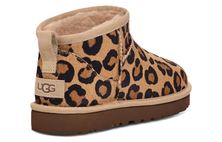 (WMNS) UGG Classic Ultra Mini Spotty Boot 'Leopard' 1134523-NAT
