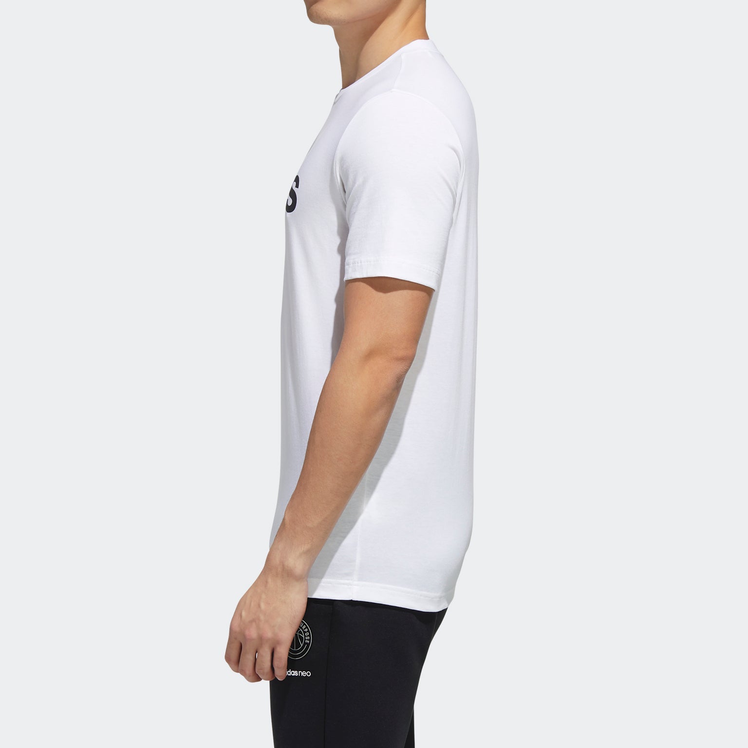 adidas neo M ESNTL LOGO T Sports Short Sleeve White GJ8916