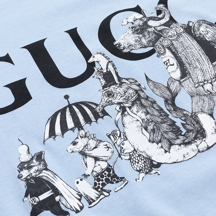 Gucci x HIGUCHI YUKO Short Sleeve T-Shirt 'Blue' 548334-XJDTM-4826