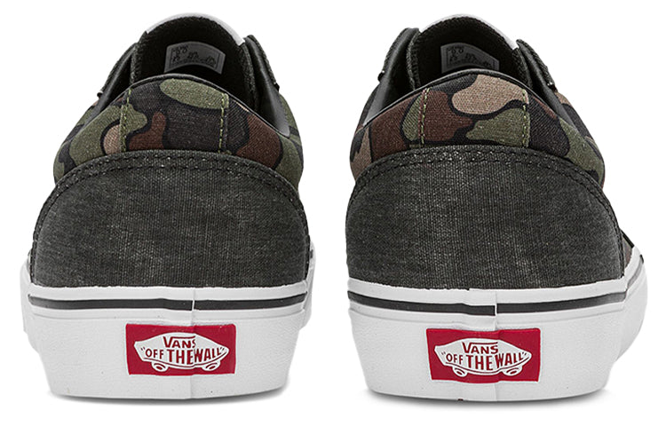 Vans Ward Low Top Casual Skate Shoes Gray Green Camouflage 'Gray Green Brown' VN0A5HTSBLK