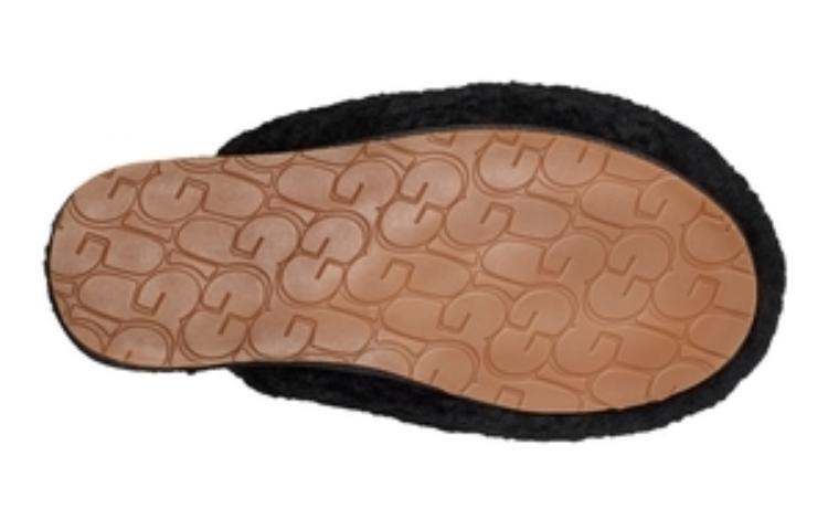 (WMNS) UGG Maxi Curly Slide 'Black' 1133151-BLK