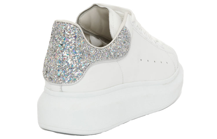 (WMNS) Alexander McQueen Oversized Sneaker 'White Holo Silver' 558945WHTQI9413