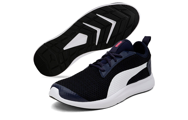 (WMNS) PUMA George Idp Low-cut Black/White/Blue 371219-03