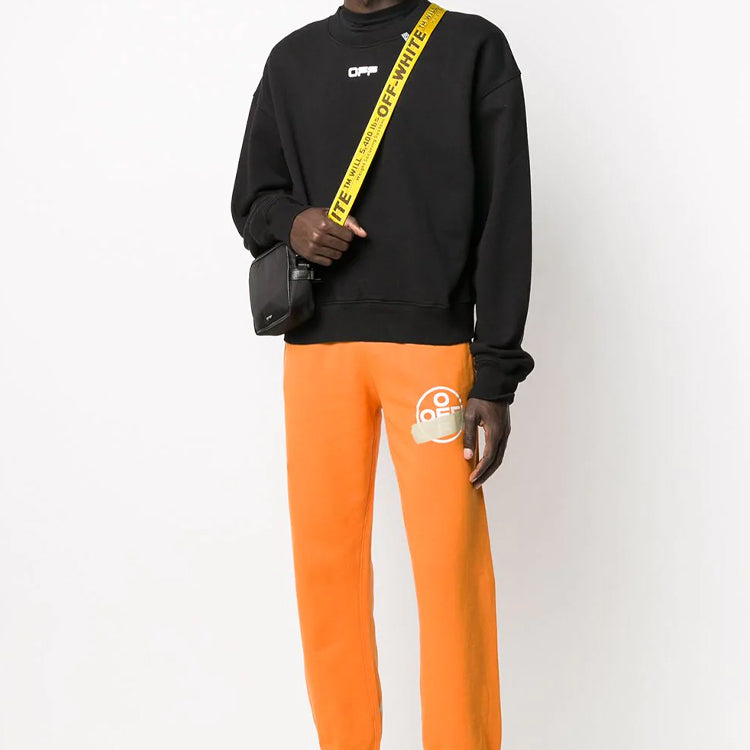 Off-White Alphabet Printing Pullover Black OMBA035R20E300041001