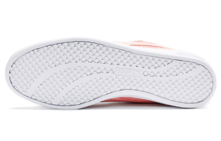 (WMNS) PUMA Smash v2 SD Low Sneakers White/Orange 365313-14