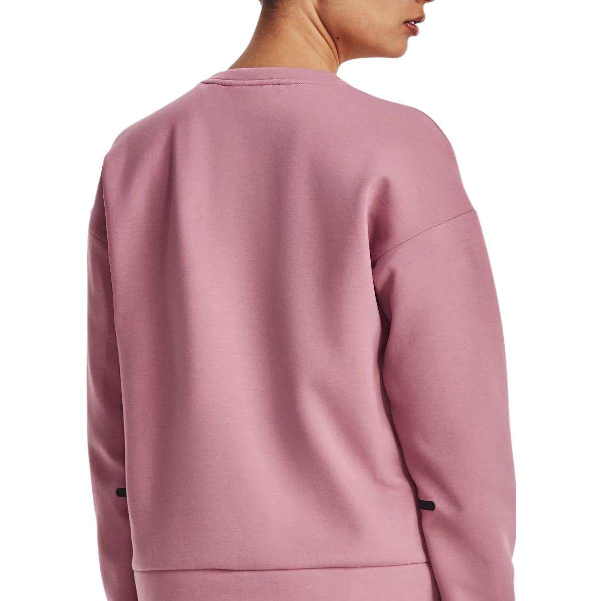 (WMNS) Under Armour Unstoppable Fleece Crew Neck 'Pink' 1379835-697