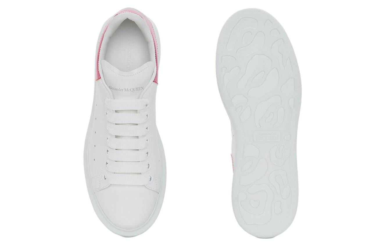 (WMNS) Alexander McQueen Oversized Sneaker 'White Pink Metallic' 676702WICGG9993