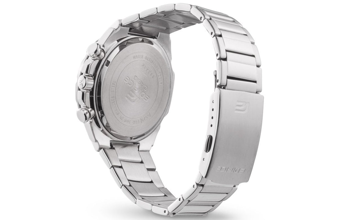 CASIO EDIFICE Stainless Steel Strap Mens Black Analog EFR-569DB-1AVUEF