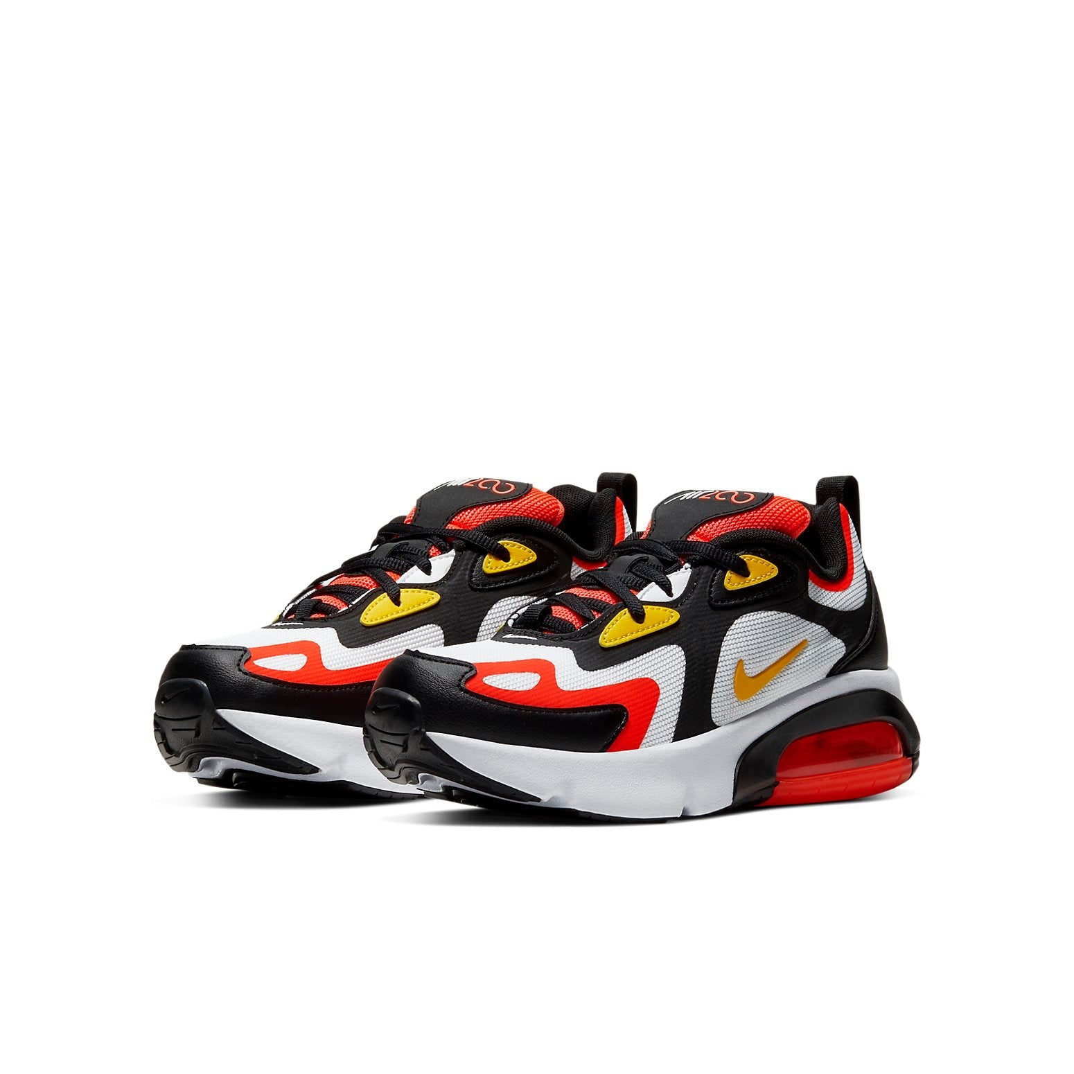 (GS) Nike Air Max 200 'Black Bright Crimson' AT5627-005