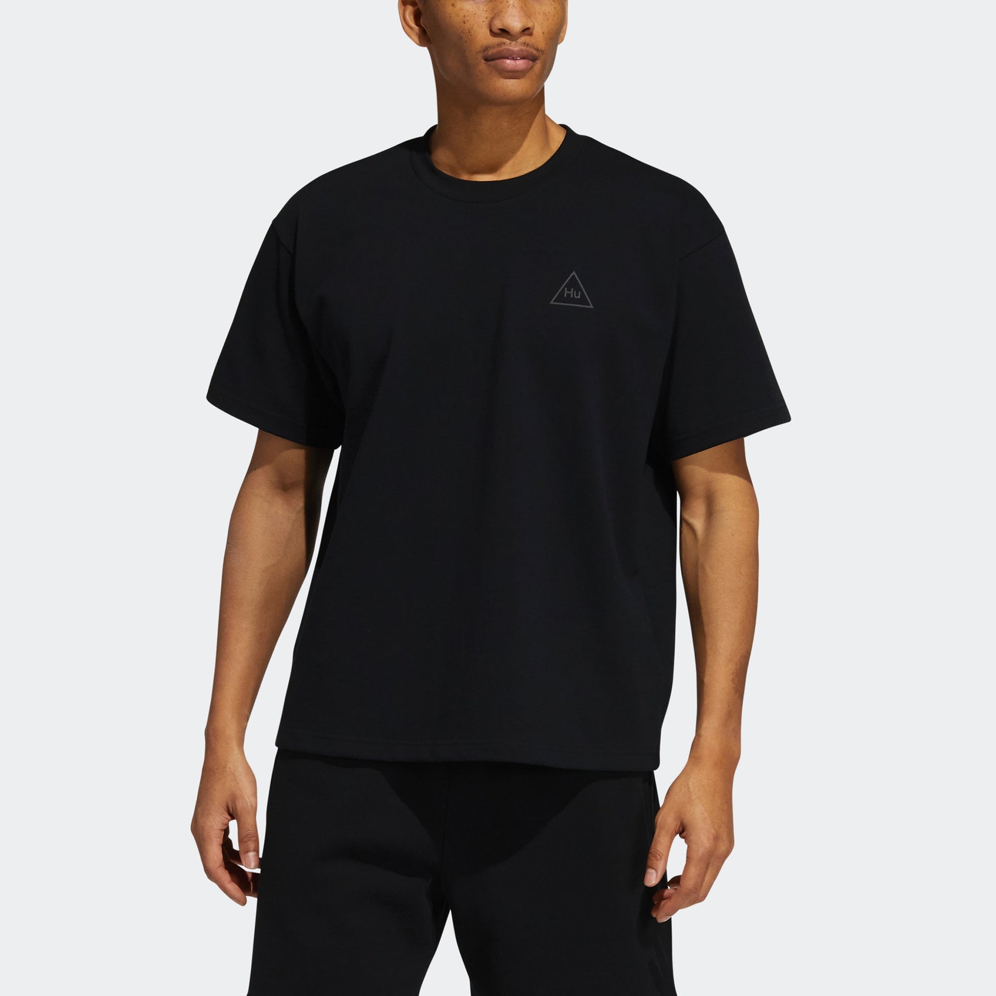 adidas x Pharrell Hu Logo T-Shirt 'Black' GT4324