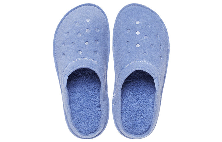 Crocs Classic Casual Thicken Stay Warm Unisex Blue Slippers 203600-4RU