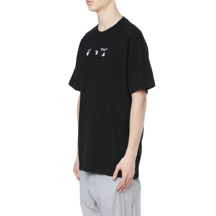 Off-White SS21 Graffiti Short Sleeve Black OMAA038S21JER0041001