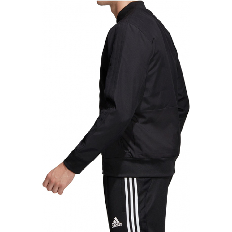 Men's adidas Logo logo Zipper Black Jacket CF4305