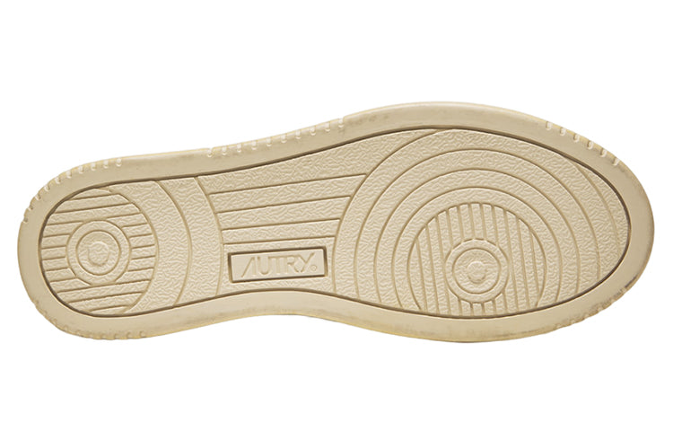 (WMNS) Autry Medalist Super Vintage Leather Low Sneakers 'White Black Tan Purple' AVLW-YL04