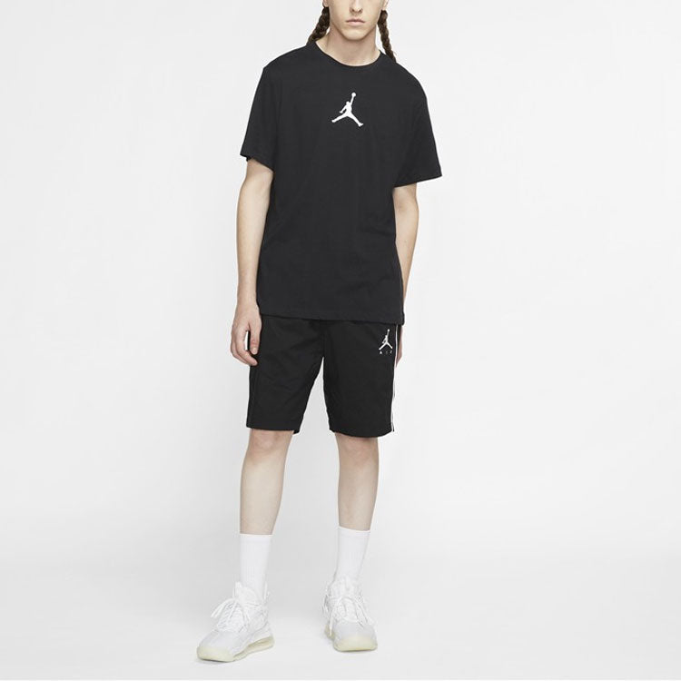 Air Jordan Jumpman Dfct Ss Crew Round-neck Short-sleeve Tee Men Black CW5191-010