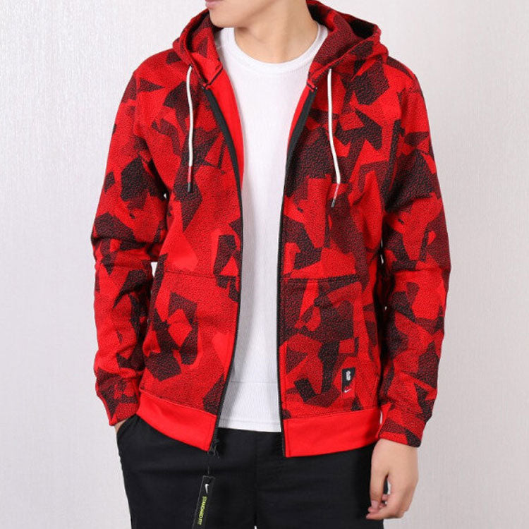 Nike Kyrie Kyrie Irving Basketball Sports Fleece Lined hoodie Jacket Red AJ3386-657