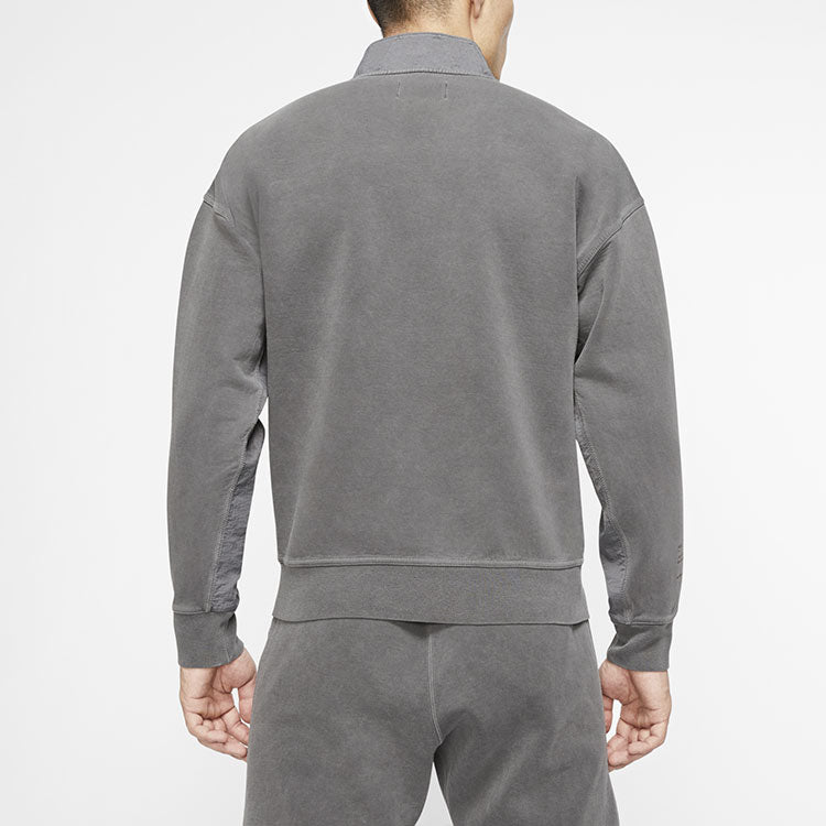 Air Jordan 23 Engineered Half Zip Open Sweatshirt For Men Black CJ5998-010