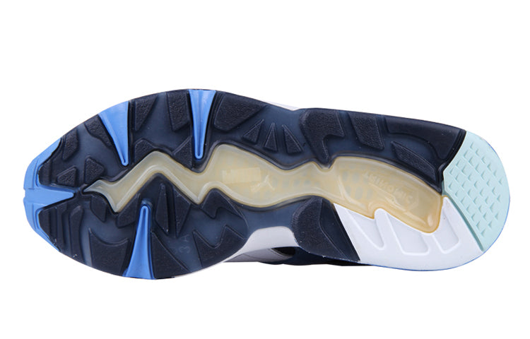 (WMNS) PUMA R698 Trinomic Running Shoes Black/Blue/White 359013-03