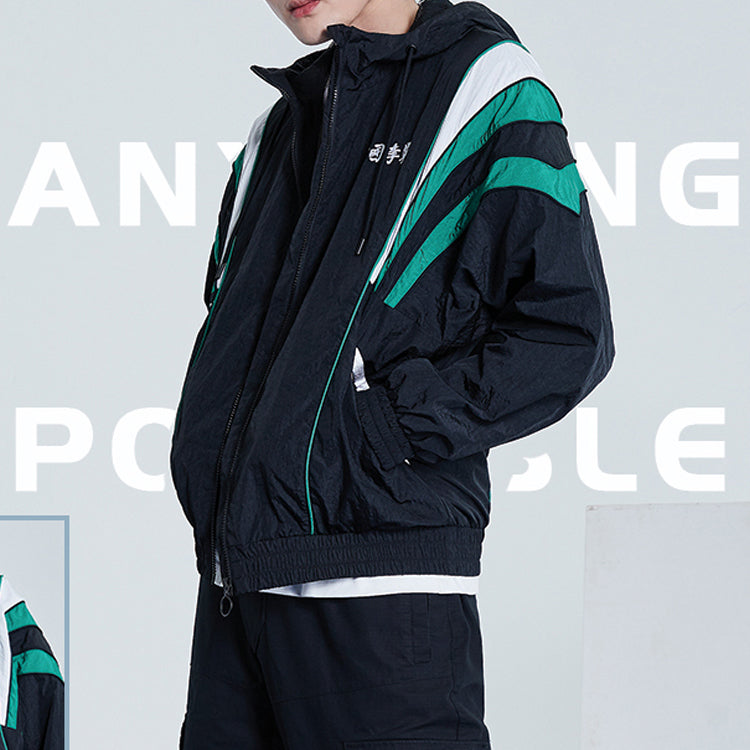 Li-Ning Paris fashion week Sports Hooded Jacket 'Black' AFDQ277-1